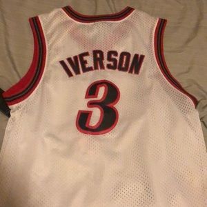 Allen Iverson Sixers Home Throwback Jersey